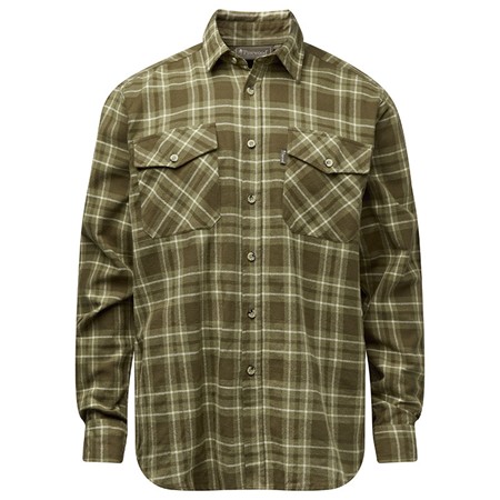Chemises Manches Longues Homme Pinewood Härjedalen - Olive Green