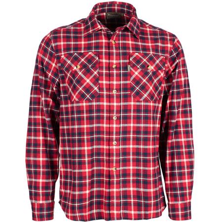 Chemises Manches Longues Homme Pinewood Härjedalen - Red/Navy