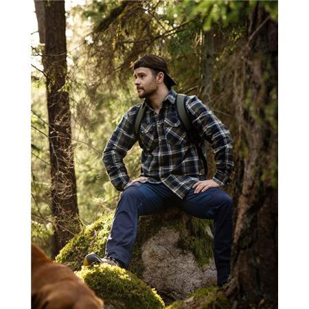 CHEMISES MANCHES LONGUES HOMME PINEWOOD HÄRJEDALEN - VERT/NAVY