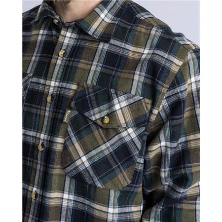 CHEMISES MANCHES LONGUES HOMME PINEWOOD HÄRJEDALEN - VERT/NAVY