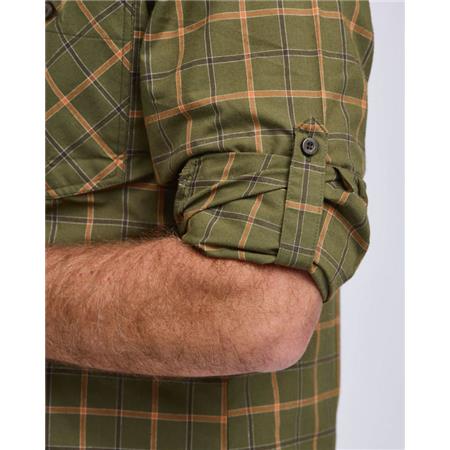 CHEMISES MANCHES LONGUES HOMME PINEWOOD WOLF - GREEN/TERRACOTTA