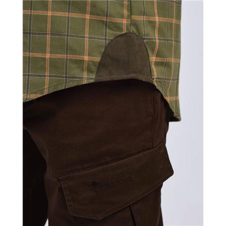CHEMISES MANCHES LONGUES HOMME PINEWOOD WOLF - GREEN/TERRACOTTA