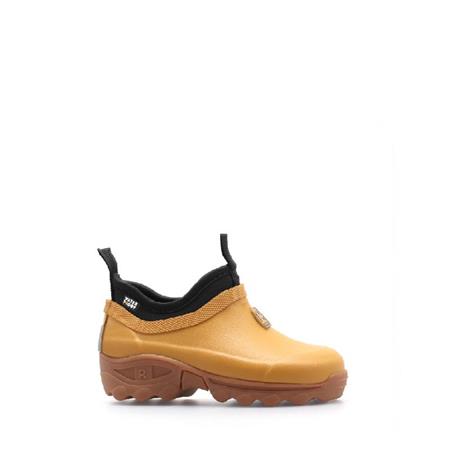 CHILD'S ANKLE BOOTS - MUSTARD ROUCHETTE CLEAN KIDS - MOUTARDE