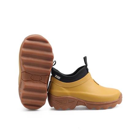 CHILD'S ANKLE BOOTS - MUSTARD ROUCHETTE CLEAN KIDS - MOUTARDE