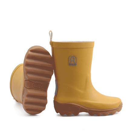 CHILD'S BOOTS - MUSTARD ROUCHETTE CLEAN KIDS - MOUTARDE