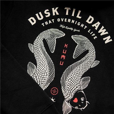 CHILD'S SWEATSHIRT - BLACK KUMU HOODY KIDS DUSK TIL DAWN - NOIR