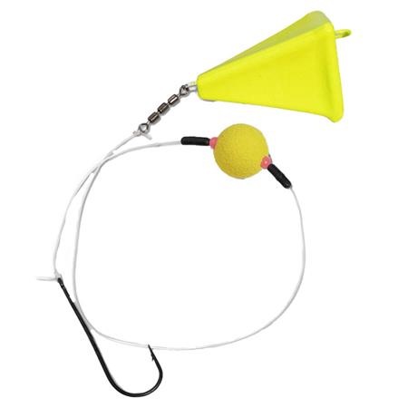 Chumbo Zebco Flatty Scratcher Rig - Jaune Fluo