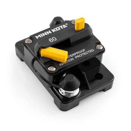 CIRCUIT BREAKER FUSE MINN KOTA COUPE CIRCUIT 60A ÉTANCHE POUR MOTEUR 12/24/36V
