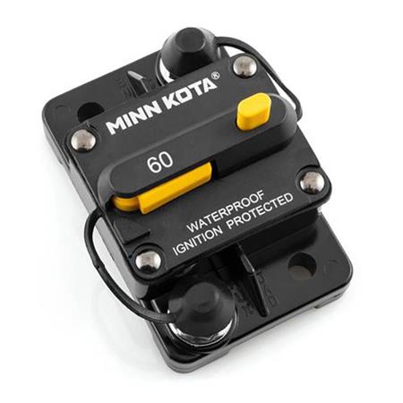CIRCUIT BREAKER FUSE MINN KOTA COUPE CIRCUIT 60A ÉTANCHE POUR MOTEUR 12/24/36V
