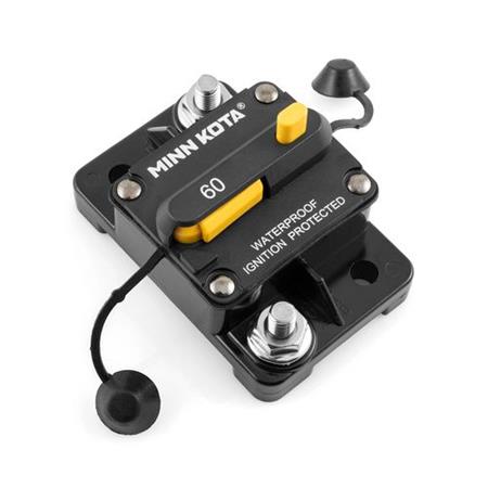 CIRCUIT BREAKER FUSE MINN KOTA COUPE CIRCUIT 60A ÉTANCHE POUR MOTEUR 12/24/36V