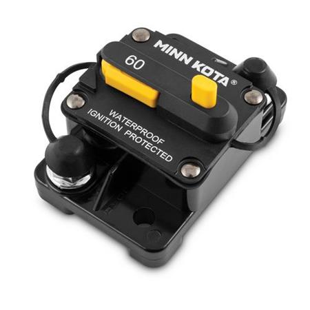 CIRCUIT BREAKER FUSE MINN KOTA COUPE CIRCUIT 60A ÉTANCHE POUR MOTEUR 12/24/36V