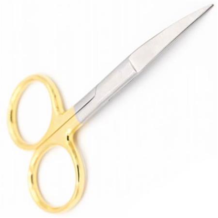 Ciseaux Fly Scene Gold Plated Hair Scissor Curved