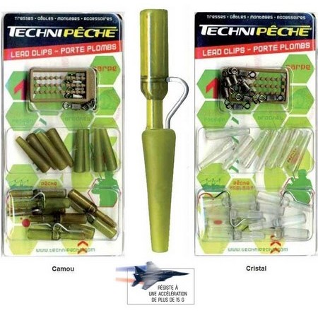 Clip De Chumbo Com Aba Fixa Em Inox Nova Geração Technipêche - Pack De 8