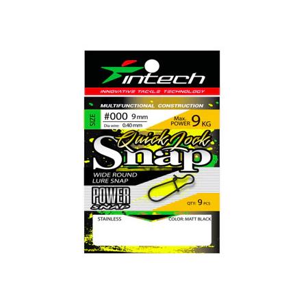 CLIP INTECH QUICK LOCK SNAP MATT BLACK