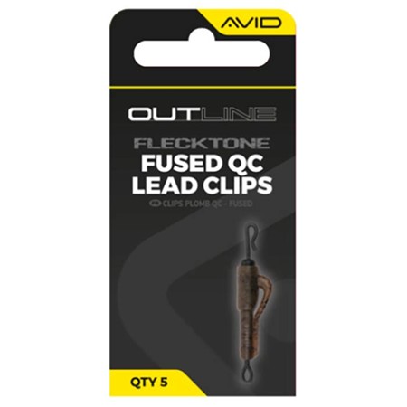 Clip Plomb Avid Carp Outline Flecktone Fused Lead Qc Clips