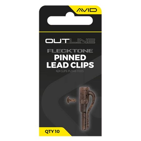 Clip Plomb Avid Carp Outline Flecktone Pinned Lead Clips