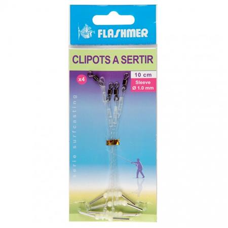 Clipots Flashmer A Sertir 10 Cm - Par 4