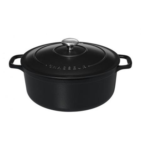 Cocotte En Fonte Chasseur Ronde - Noir Mat