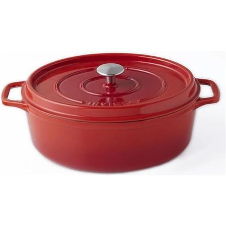 Cocotte En Fonte Invicta Ovale - Rubis