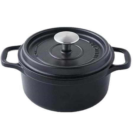 Cocotte En Fonte Invicta Ronde - Noir Mat