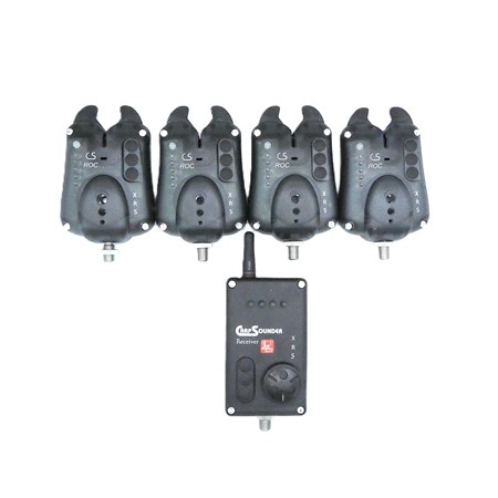 Coffret Détecteur Carpsounder Roc Xrs Blackneon + Centrale - 4+1