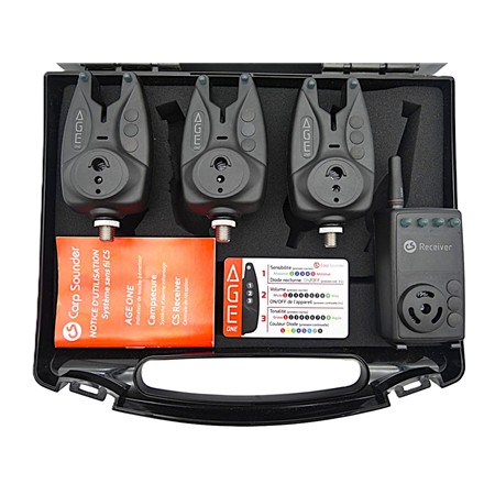 Coffret Detecteurs + Centrale Carpsounder Age One - 3+1 - Coffret Seul
