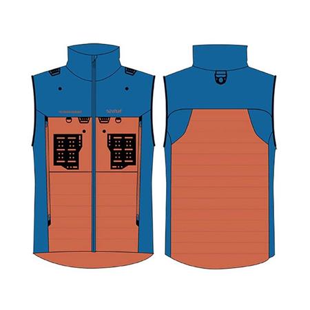COLETE DE HOMEM - LARANJA/AZUL DEVAUX TREK'FLY - ORANGE/BLEU
