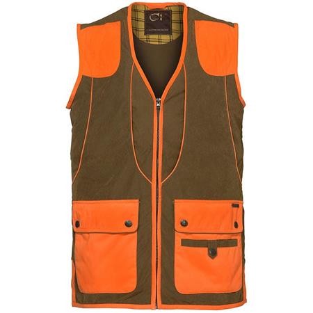 Colete Homem Club Interchasse Cevrus - Tabac/Orange