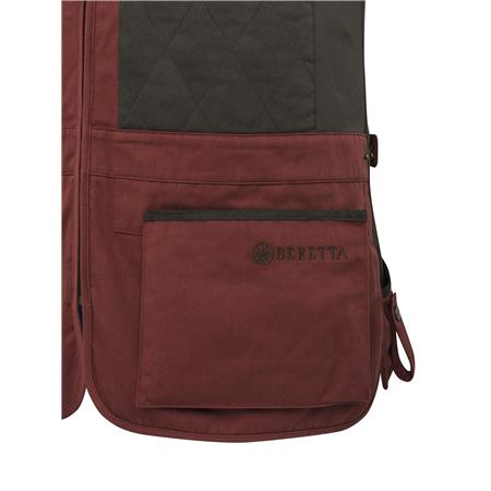 COLETE HOMEM - MADDER BROWN BERETTA TEAL SPORTING EVO - MADDER BROWN