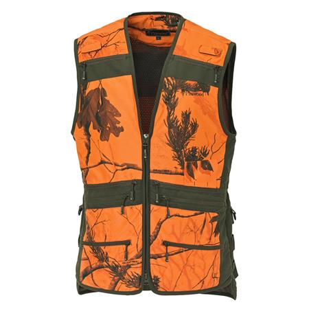 Colete Sem Mangas Homem Pinewood Furudal Hunter Pro Vest Laranja Camo