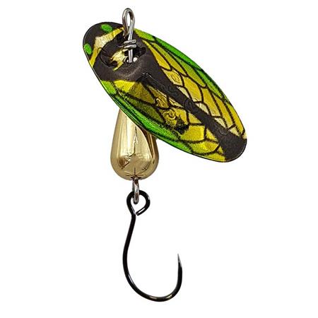 Colher Giratória Suissex Cicada Nk Bug Shiny Green/Yellow