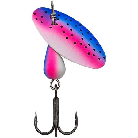 Colher Giratória Suissex Cicada Uv Mat Rainbow Trout