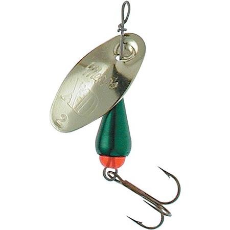 Colher Rotativa Mepps Xd Platinium Or Vert