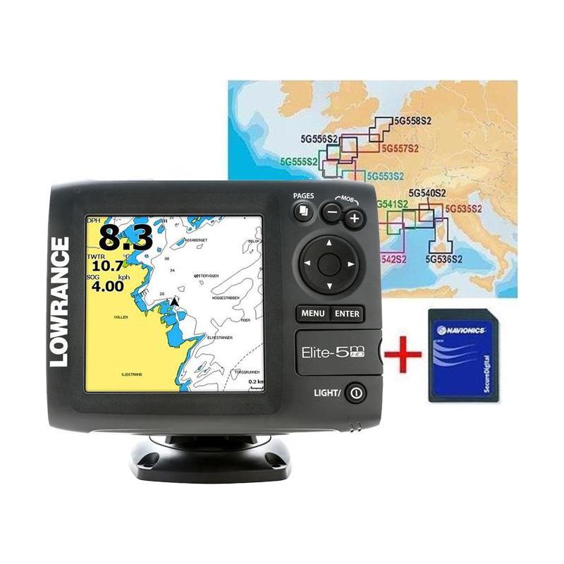 Color gps lowrance elite-5m hd