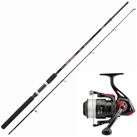 Combo Srt Fish Instinct Fw20 Spincast + Carrete Aka Efi 401 Fd