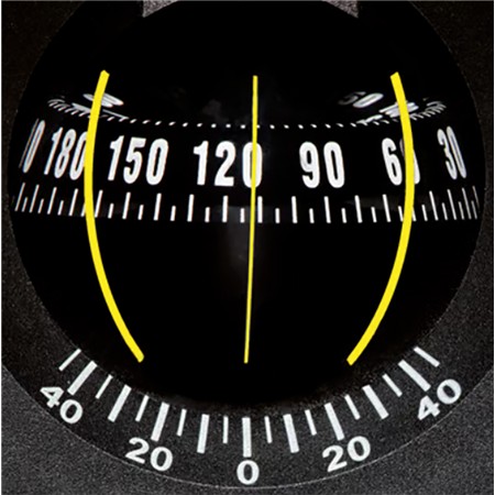COMPAS SILVA 100B/H PACIFIC POUR MONTAGE CLOISON, CLINOMÈTRE ET ÉCLAIRAGE 12V