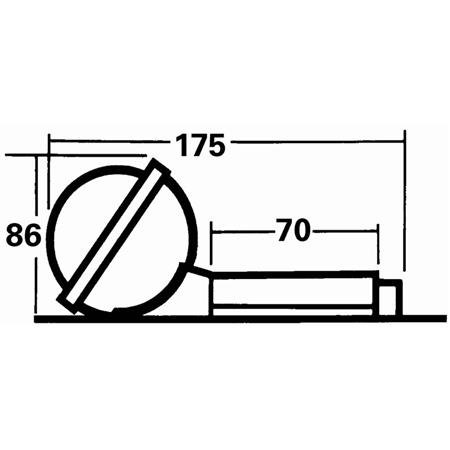 COMPAS SILVA 70UNE UNIVERSAL AVEC SUPPORT ET ÉCLAIRAGE 12V
