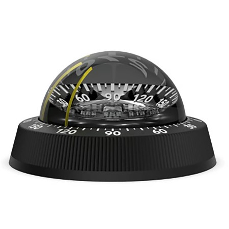 COMPAS SILVA 85 NOIR, MONTAGE PLAT PLOT AVEC MÉMOIRE DE CAP 360°