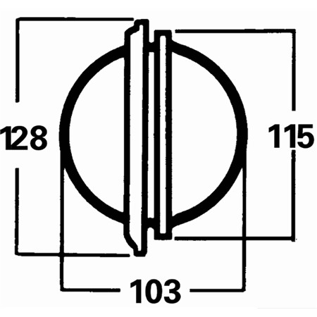 COMPASS SILVA 100P FOR PARTITION MOUNTING