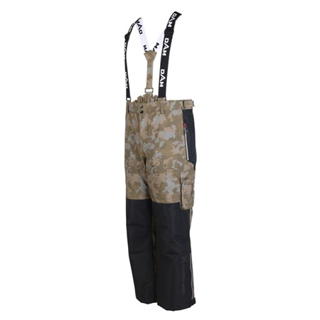 COMPLETO COMPOSTO DA GIACCA E SALOPETTE DA UOMO DAM XTHERM2 PRO WINTER SUIT BREATHABLE - BLACK/CAMO