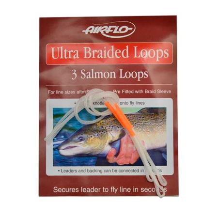 Conector De Seda Airflo Ultra Braid Loops Salmon