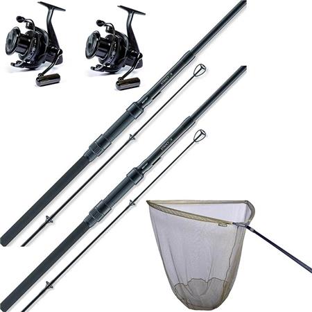 Conjunto Carpa Sonik Xtractor 2 Rod Carp Kit
