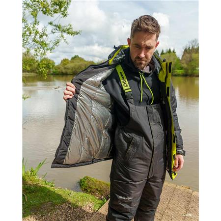 CONJUNTO CASACO E JARDINEIRA HOMEM - PRETO FOX MATRIX THERMA FOIL WINTER SUIT - NOIR