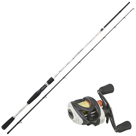 Conjunto Casting Sakura Lumera Casting - Lumc + Carrete Casting Sk-Cr + Trenza