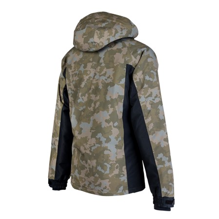 CONJUNTO DE CHAQUETA Y PETO PARA HOMBRE DAM XTHERM2 PRO WINTER SUIT BREATHABLE - NEGRO/CAMUFLAJE