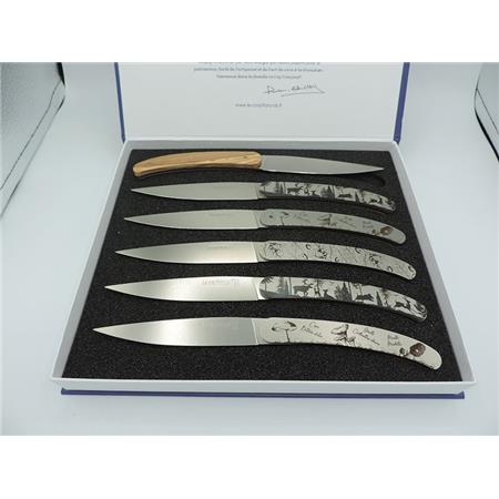 CONJUNTO DE FACAS DE MESA LE COQ FRANÇAIS FÔRET