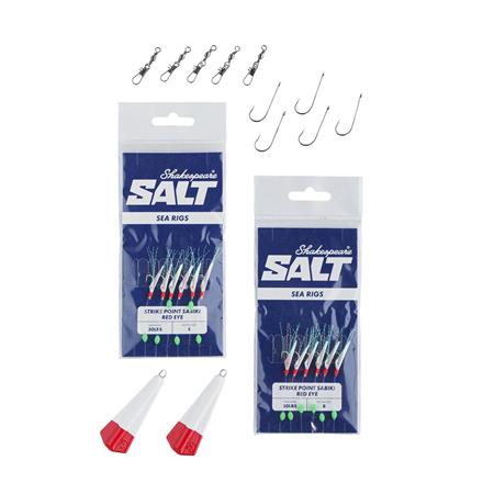 CONJUNTO DE TELESCOSUPORTE SHAKESPEARE SALT HERRING HUSTLER COMBO SET