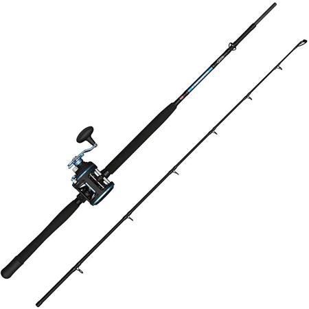 Conjunto De Trolling Penn Warfare Ii Level Wind Boat Combo