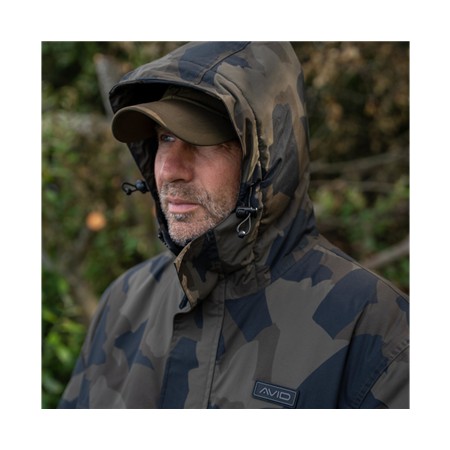 CONJUNTO JAQUETA E SALOPETE MASCULINO AVID CARP ARCTIC-SERIES DISTORTION THERMAL SUIT - CAQUI/CAMO