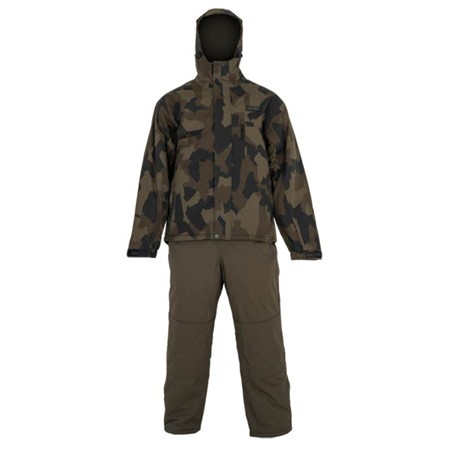 Conjunto Jaqueta E Salopete Masculino Avid Carp Arctic-Series Distortion Thermal Suit - Caqui/Camo